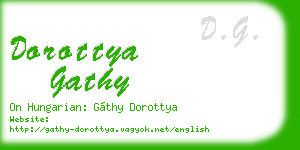 dorottya gathy business card
