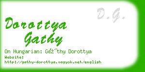 dorottya gathy business card